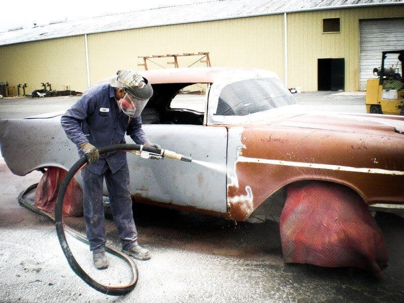 Automotive dustless blasting and surface restoration project by Pierre & Co Mobile Blasting (project 7)