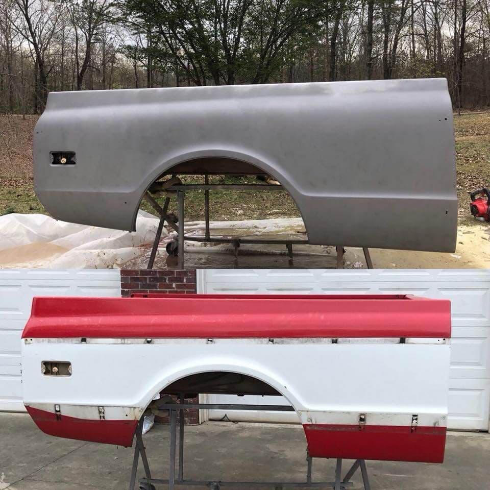 Automotive dustless blasting and surface restoration project by Pierre & Co Mobile Blasting (project 9)